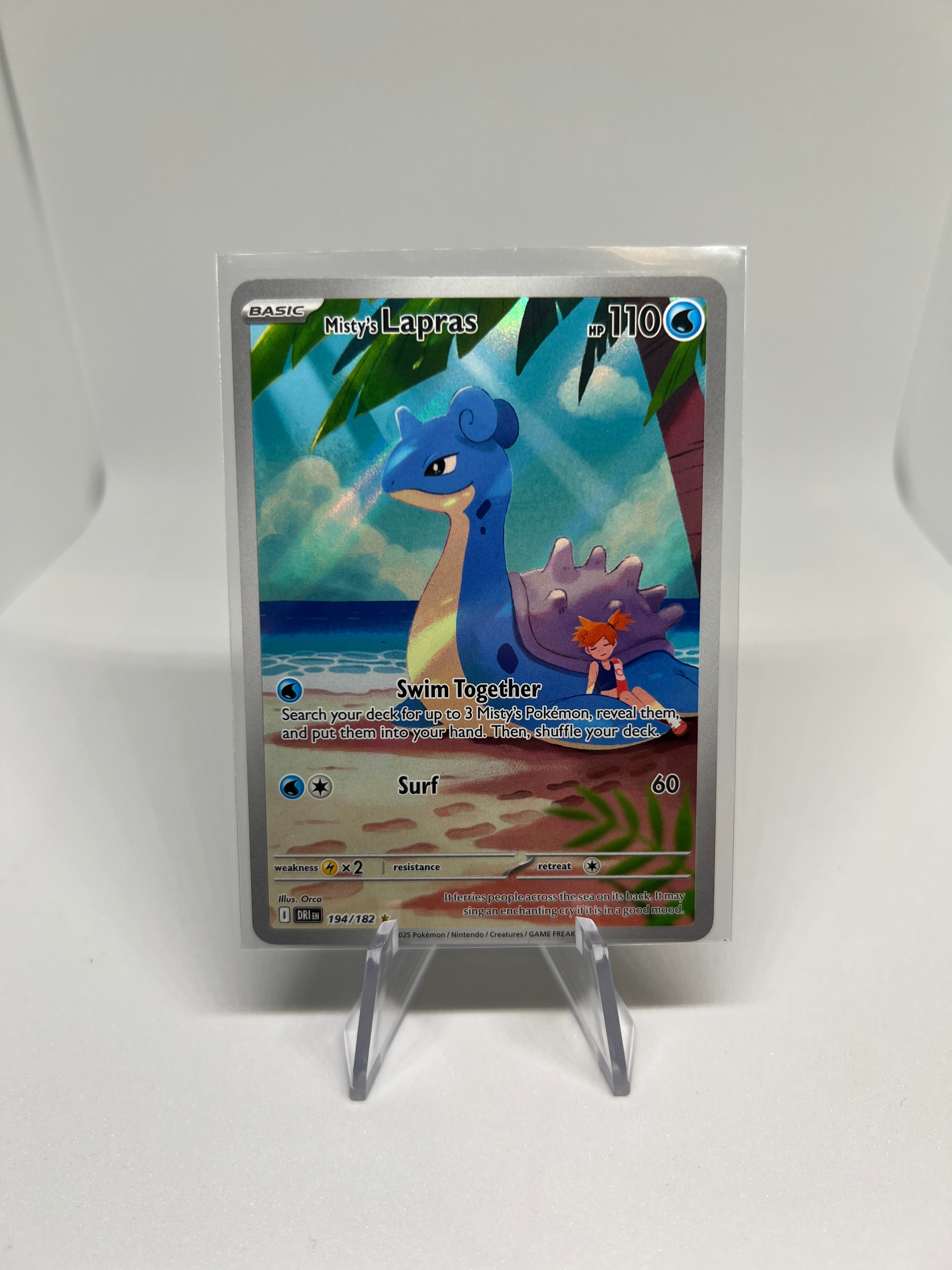 Pokemon TCG - Misty’s Lapras Illustration Rare 194/182